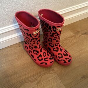 Hunter boot, US size 10, leopard